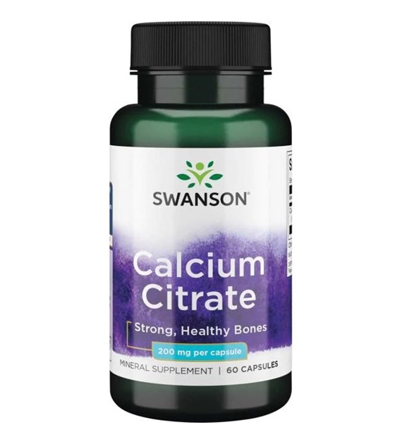 SWANSON Calcium Citrate, 200 mg (60 caps)