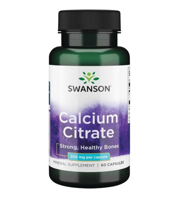 SWANSON Calcium Citrate 200 mg (60 kaps.)