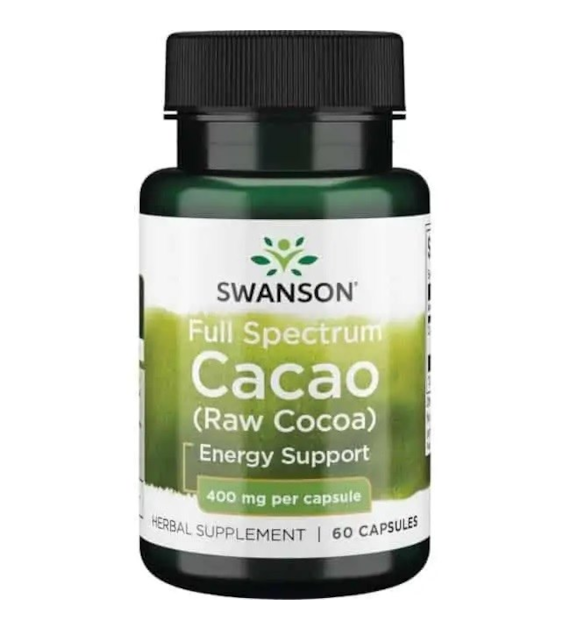SWANSON Full Spectrum Cacao (Raw Cocoa) 400 mg (60 kaps.)