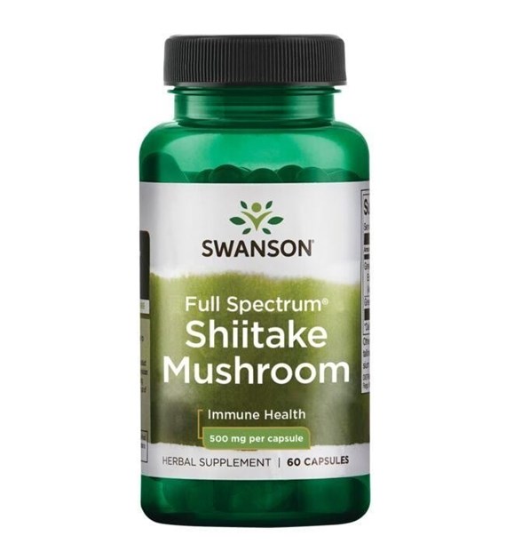 SWANSON Full Spectrum Shiitake Mushroom, 500 mg (60 caps)