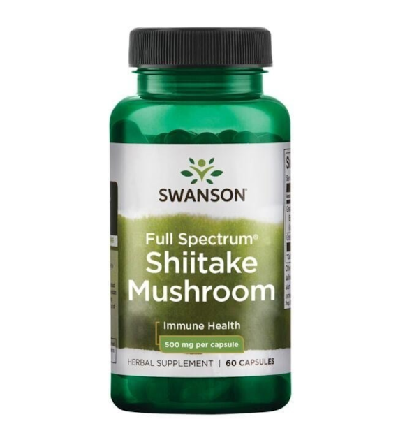 SWANSON Full Spectrum Shiitake Mushroom 500 mg (60 kaps.)