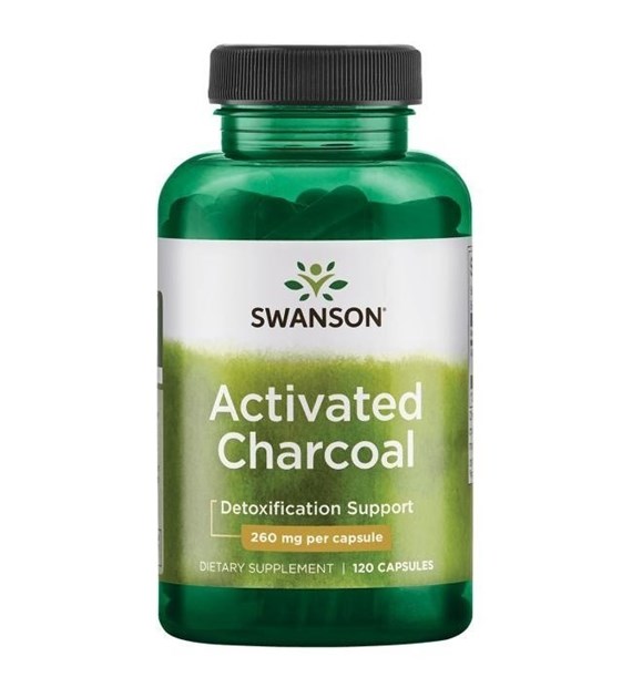 SWANSON Activated Charcoal, 260 mg (120 caps)