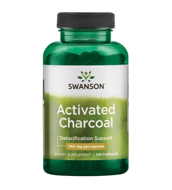 SWANSON Activated Charcoal, 260 mg (120 caps)