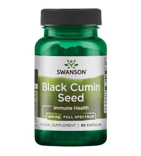 SWANSON Black Cumin Seed - Nasiona czarnego kminu 400 mg (60 kaps.)