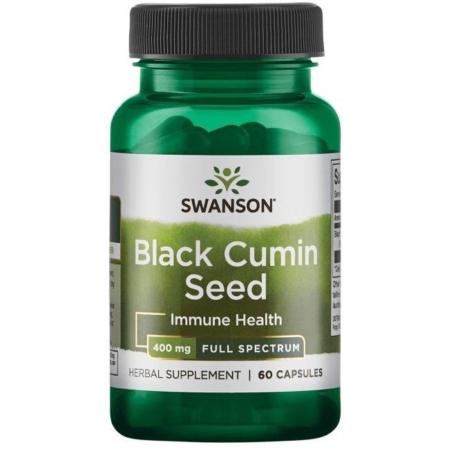 SWANSON Black Cumin Seed - Nasiona czarnego kminu 400 mg (60 kaps.)