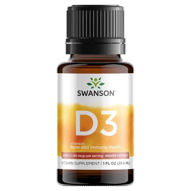 SWANSON Witamina D3 w płynie (29,6 ml )