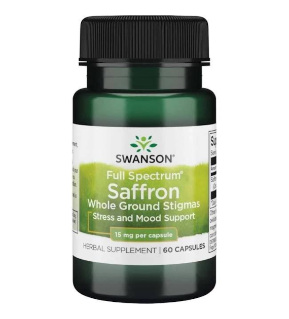 SWANSON Full Spectrum Saffron - Szafran 15 mg (60 kaps.)