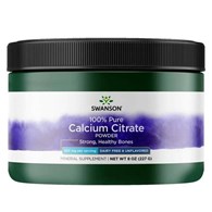 SWANSON Calcium Citrate Powder, 100% Pure and Dairy-Free (227 g / 8 oz.)