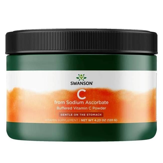 SWANSON Buffered Sodium Ascorbate Vitamin C Powder (120 g / 4,233 oz.)