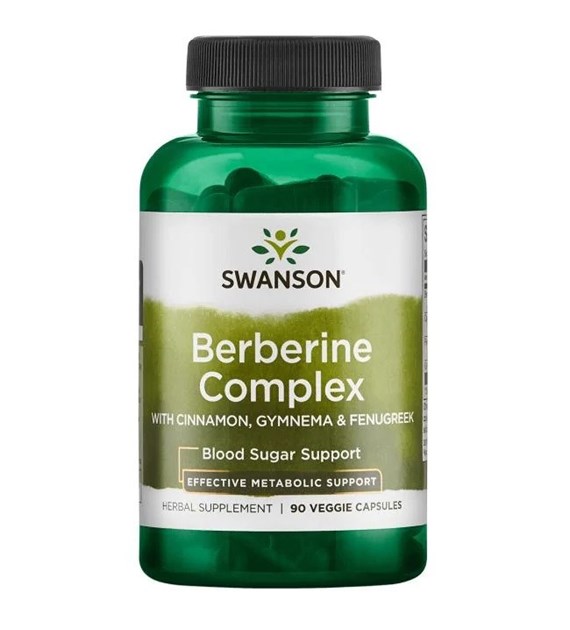 SWANSON Berberine Complex with Cinnamon, Gymnema & Fenugreek (90 vcaps)
