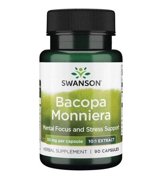 SWANSON Bacopa Monniera 10:1 Extract, 50 mg (90 caps)
