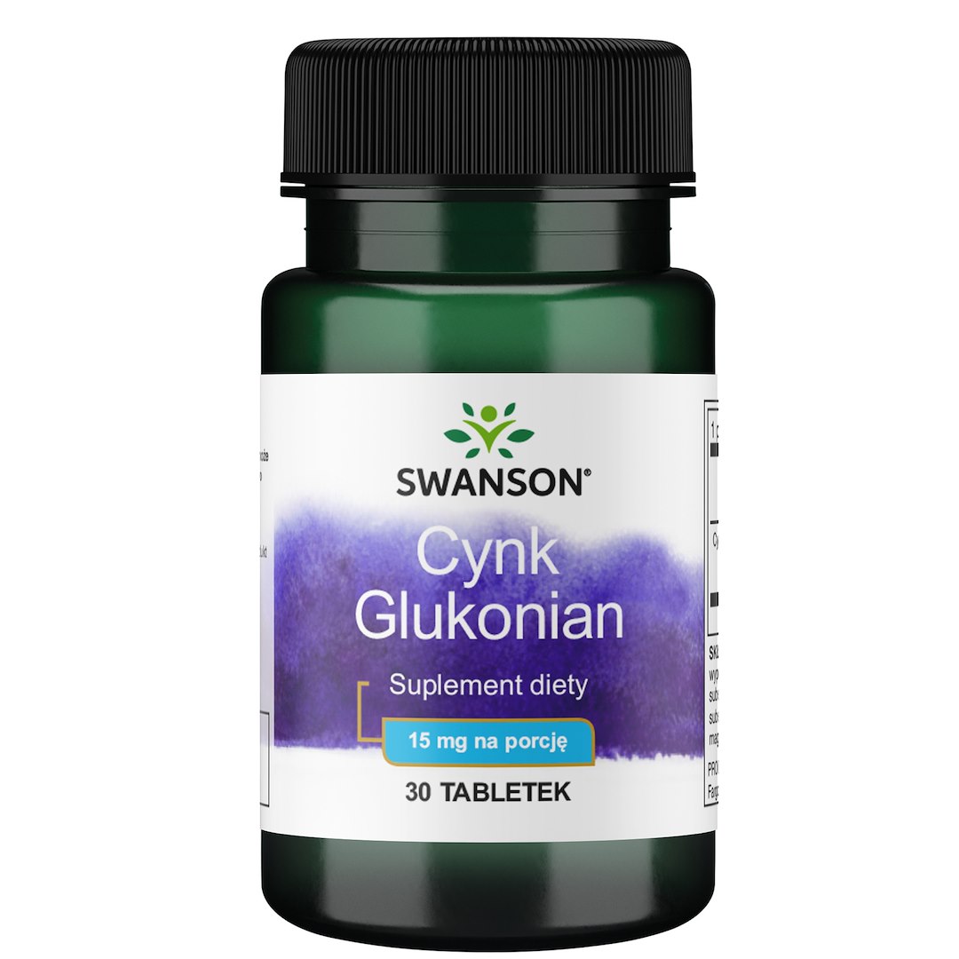 SWANSON Cynk (glukonian) 30 mg (30 tabl.)