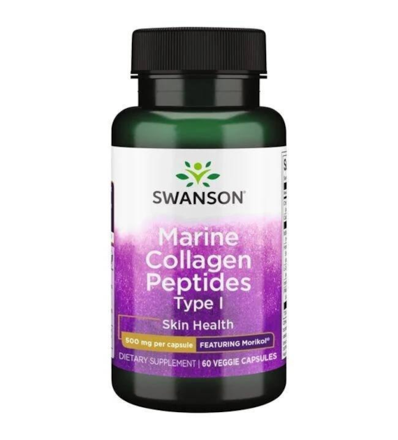 SWANSON Morikol peptydy kolagenu morskiego typu I (60 kaps.)