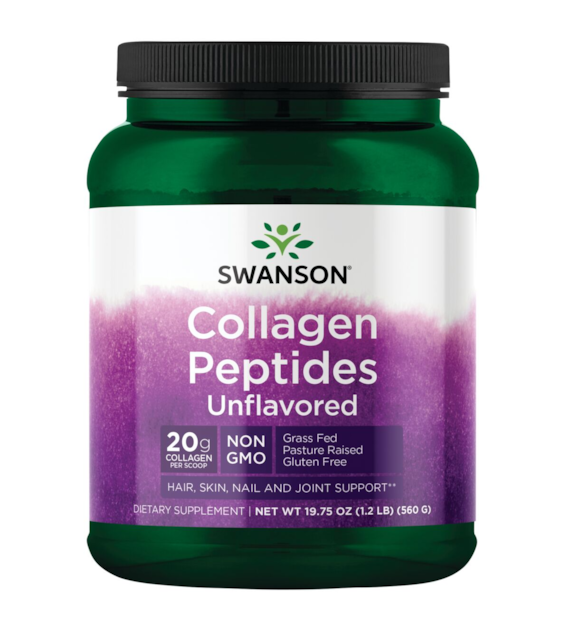 SWANSON Peptydy kolagenowe – bez smaku (560 g)