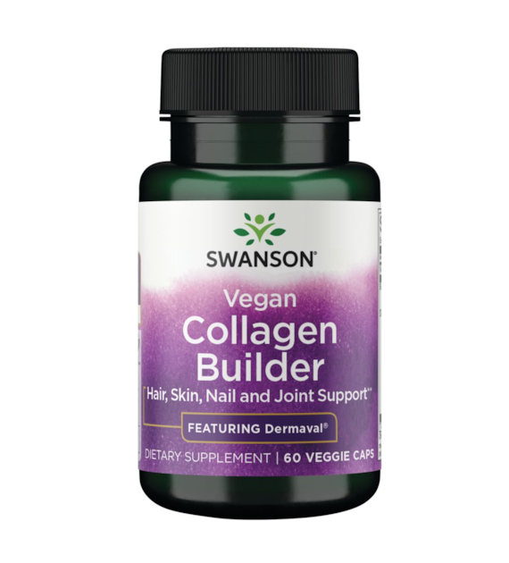 SWANSON Vegan Collagen Builder - Dermaval (60 kaps.)