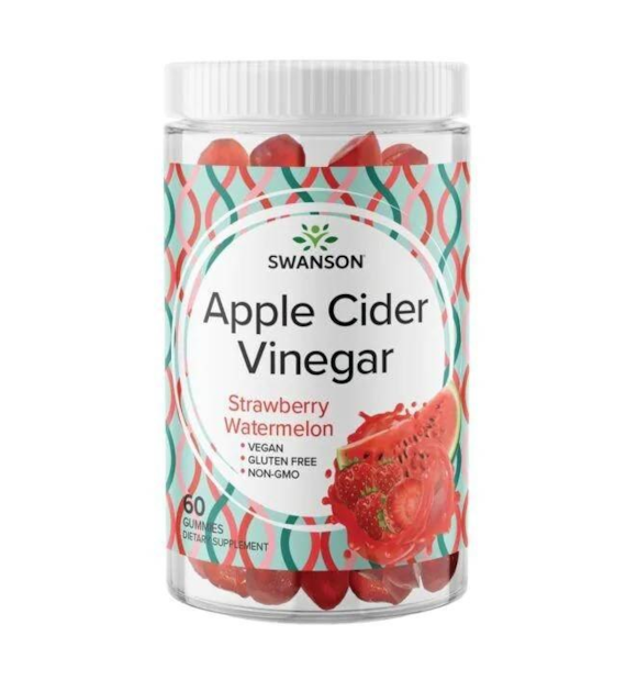 SWANSON Apple Cider Vinegar tru-arbuz (60 gumisiów)