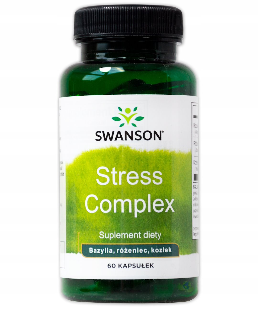 SWANSON Stress Complex - Rhodiola Holy Basil Valerian (60 kaps.)