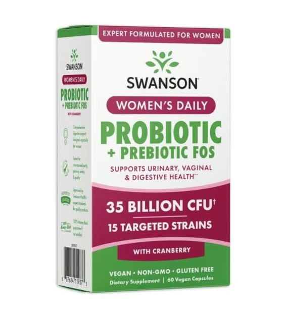 SWANSON Women's Daily Probiotic + Prebiotic (60 kaps.)