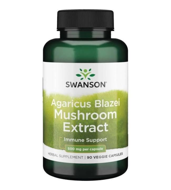 SWANSON Agaricus Blazei Mushroom Extract, 500mg (90 vcaps)