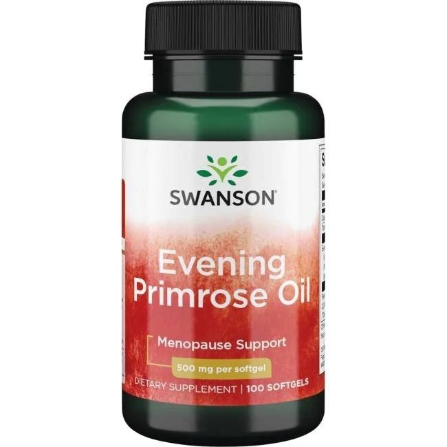 SWANSON Evening Primrose Oil - Olej z wiesiołka 500 mg (100 kaps.)