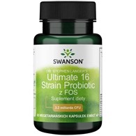 SWANSON Ultimate 16 Strain Probiotic z FOS (60 kaps.)