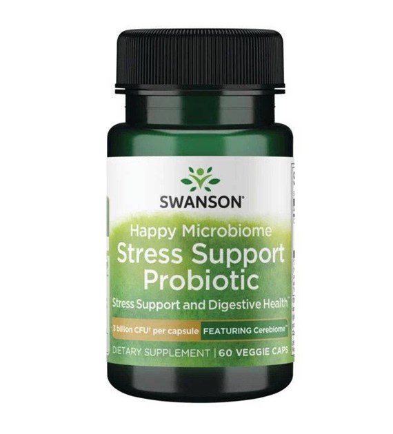 SWANSON Happy Microbiome Stress Support Prob. (60 kaps.)