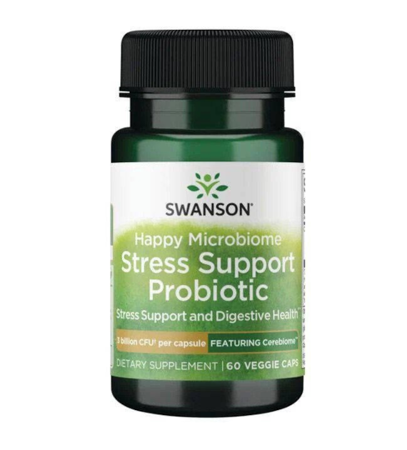 SWANSON Happy Microbiome Stress Support Prob. (60 kaps.)