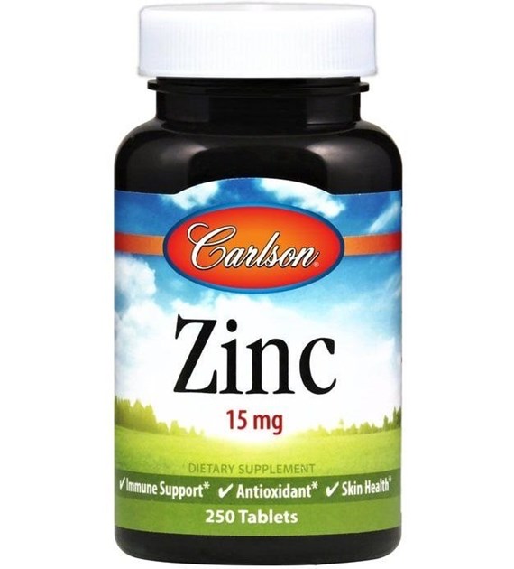 CARLSON Zinc, 15 mg (250 tabs)