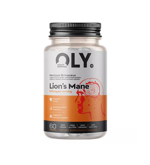 OLY Lion's Mane - Soplówka jeżowata 500 mg (60 kaps.)