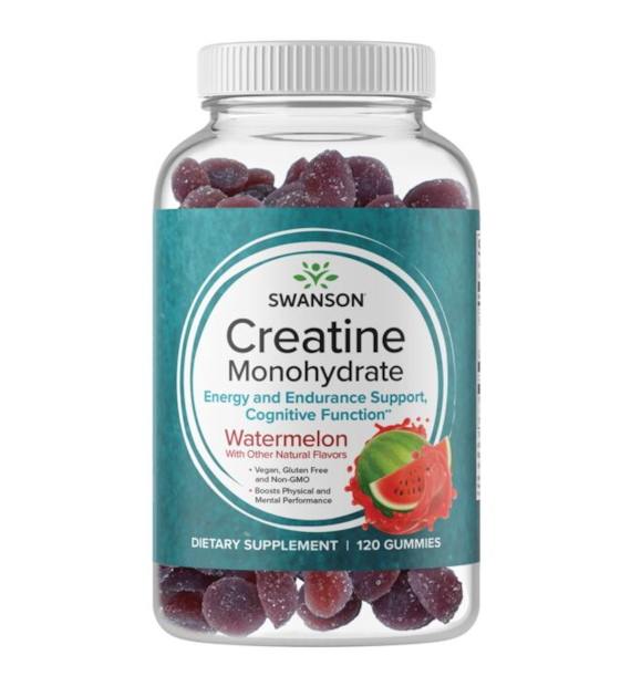 SWANSON Creatine Monohydrate Watermelon (120 żelek)