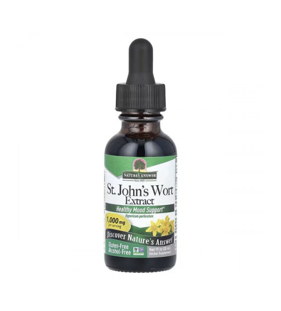 NATURE'S ANSWER St. John's Wort Extract - Dziurawiec zwyczajny, ekstrakt (30 ml)