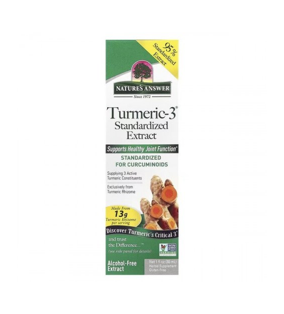 NATURE'S ANSWER Turmeric-3, ekstrakt z kurkumy (30 ml)