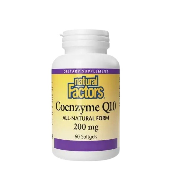 NATURAL FACTORS Coenzyme Q10, 200 mg - Koenzym Q10 (30 kaps.)