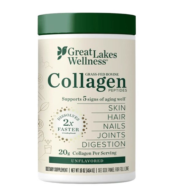 GREAT LAKES WELLNESS Grass-Fed Bovine Collgen Peptides - Kompleks peptydów kolagenowych (454 g)