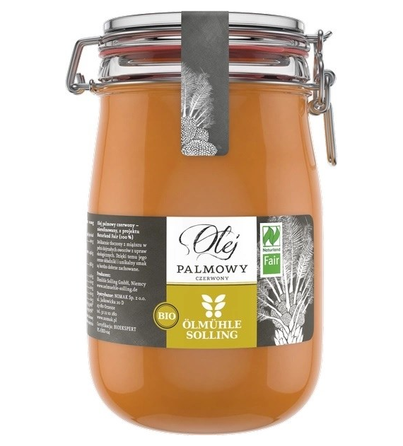 ÖLMÜHLE SOLLING Bio czerwony olej palmowy (1000 ml)