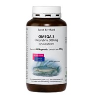KRAUTERHAUS SANCT BERNHARD Omega 3 Fish Oil Capsules, 500 mg (400 caps)