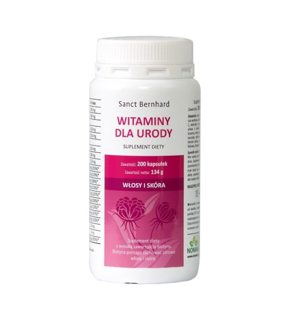 KRAUTERHAUS SANCT BERNHARD Schönheits-Kapseln - Witaminy dla urody (200 kaps.)