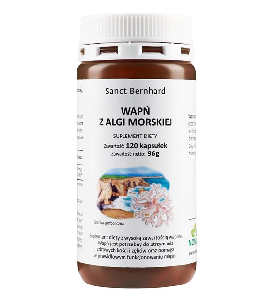 KRAUTERHAUS SANCT BERNHARD Wapń z Algi Morskiej (120 kaps.)
