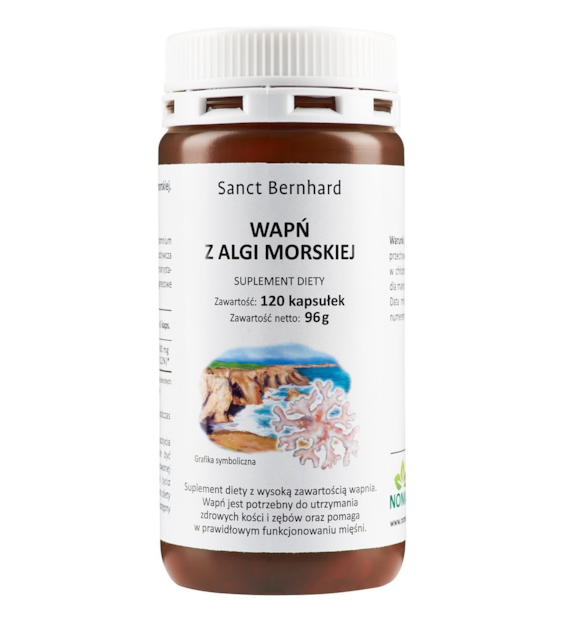 KRAUTERHAUS SANCT BERNHARD Wapń z Algi Morskiej (120 kaps.)