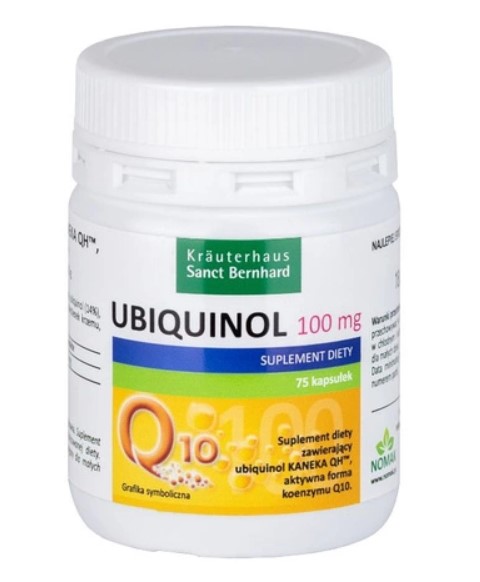 KRAUTERHAUS SANCT BERNHARD Ubiquinol Kaneka QH 100 mg (75 kaps.)