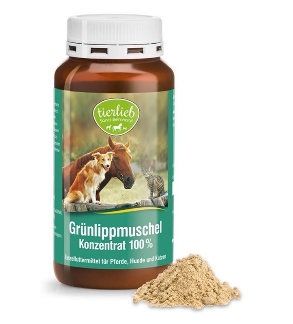 TIERLIEB 100 % Green-lipped mussel concentrate for dogs and cats (150 g / 5,291 oz.)