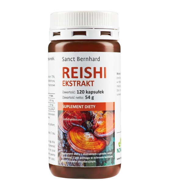 KRAUTERHAUS SANCT BERNHARD Grzyb Reishi ekstrakt (120 kaps.)