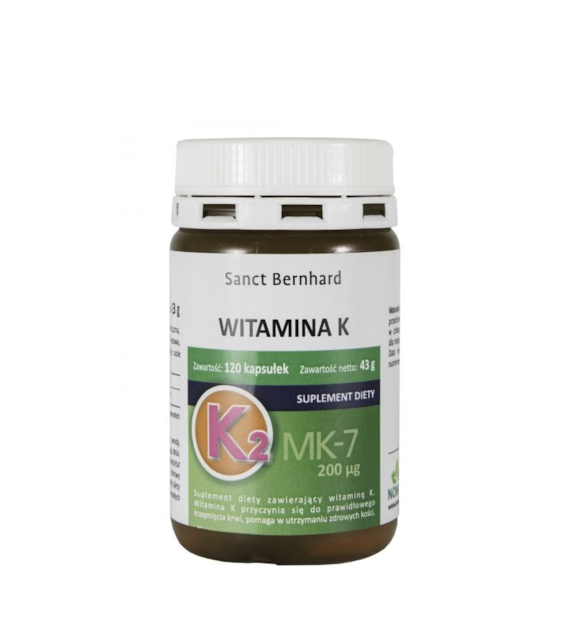 KRAUTERHAUS SANCT BERNHARD Witamina K2 MK7 (120 kaps.)