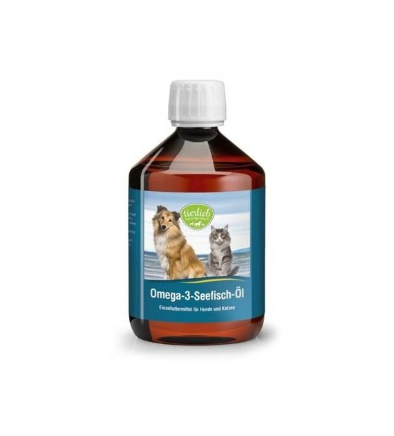 TIERLIEB Omega 3 oil for dogs and cats (500 ml)