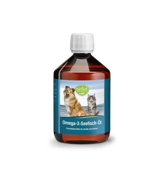 TIERLIEB Olej Omega 3 dla psów i kotów  (500 ml)
