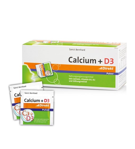 KRAUTERHAUS SANCT BERNHARD Calcium + D3 Direct Powder (60 pcs)