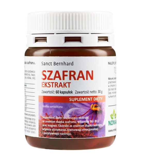 KRAUTERHAUS SANCT BERNHARD Szafran Ekstrakt (60 kaps.)
