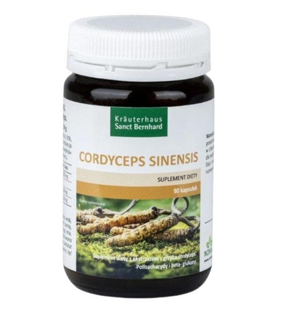 KRAUTERHAUS SANCT BERNHARD Cordyceps ekstrakt z grzyba - Cordyceps sinensis (90 kaps.)