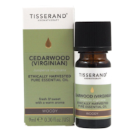TISSERAND AROMATHERAPY Cedarwood (Virginian) Ethically Harvested - Olejek z Drzewa Cedrowego (9 ml)