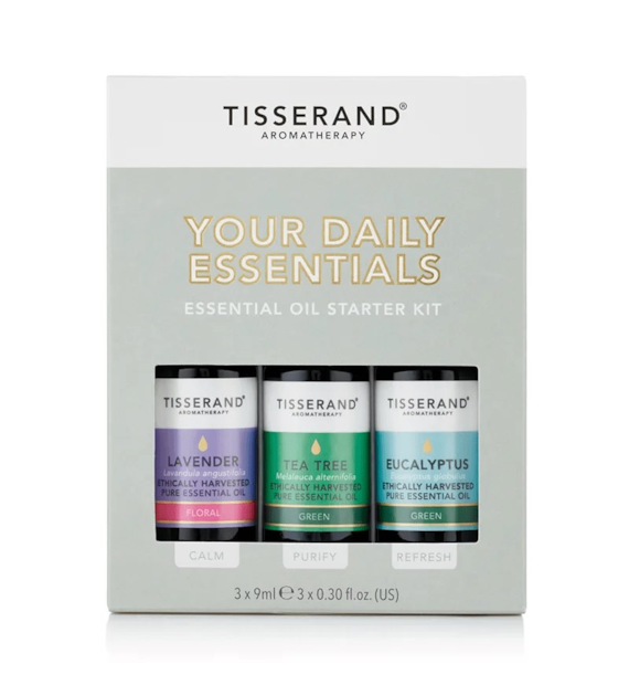 TISSERAND AROMATHERAPY Your Daily Essentials Kit - Zestaw olejków eterycznych 100% (3 x 9 ml)